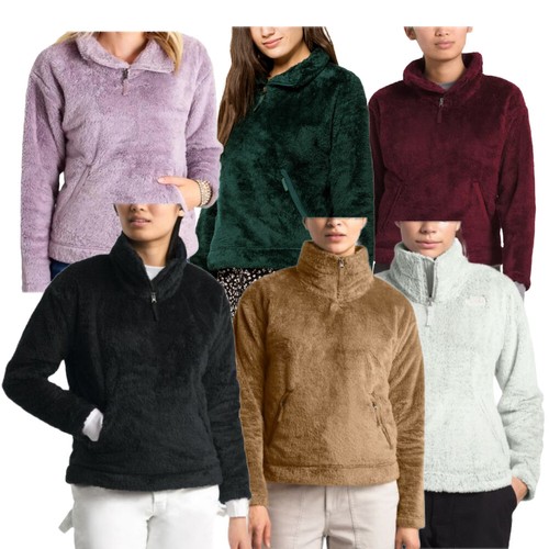 The North Face Women's Jacket Warm Furry Fleece Pullover Long Sleeve Coat - Zdjęcie 1 z 8