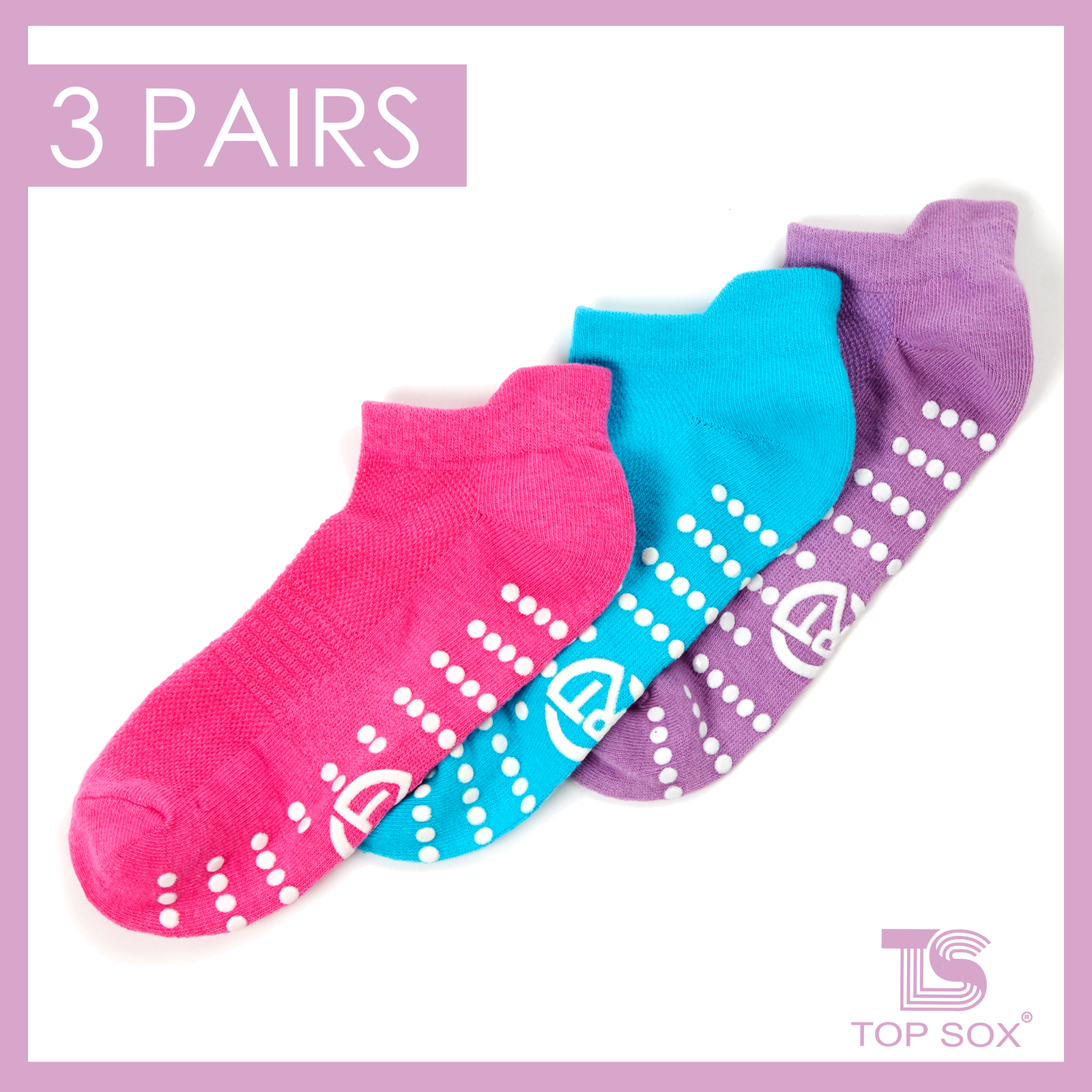 SAOLA TOPSOX 3 Paia Calzini Yoga Antiscipiede Allenatore Fodera Calze Palestra Impugnatura Antiscivolante