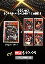 1992-93 TOPPS HIGHLIGHT SHAQUILLE O’NEAL