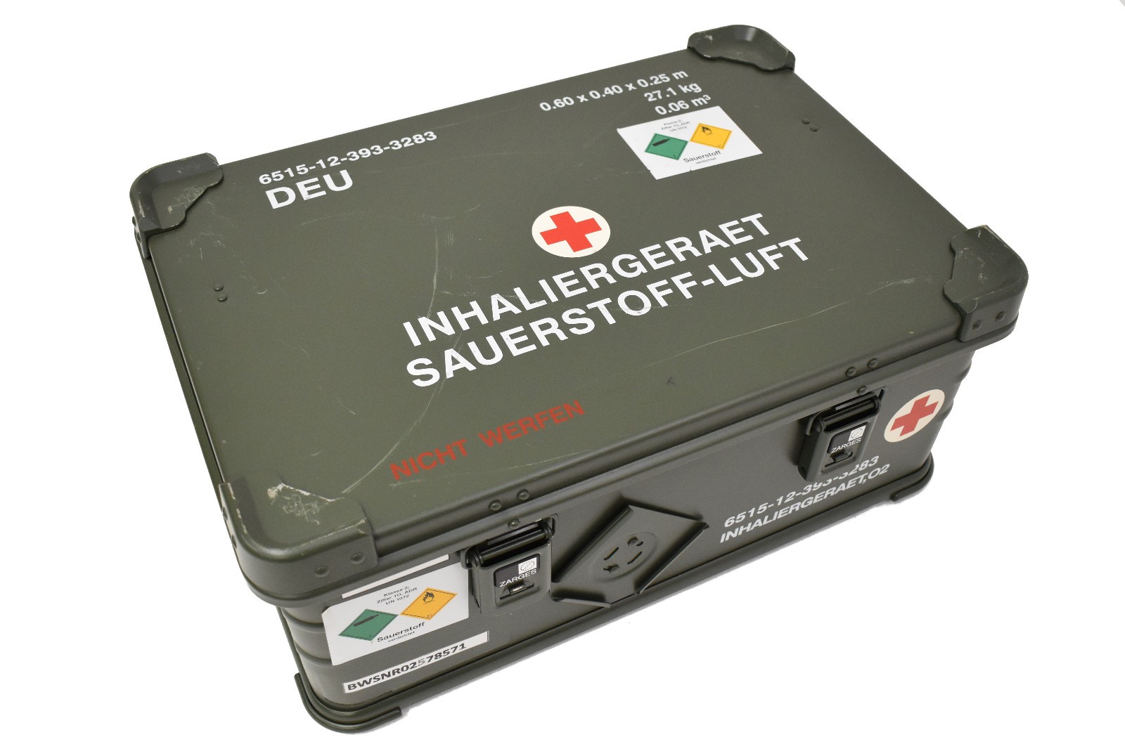 Zarges A5/A10 Kiste Box Alukiste Alubox Transportkiste Lagerbox Ex. Bundeswehr