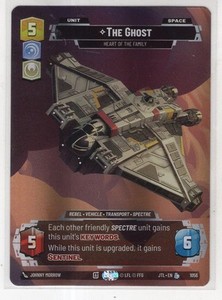 Star Wars Unlimited JTL Prestige Foil Card #1056 The Ghost [L]
