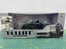 1968 Ford Mustang "Bullit" American Muscle Ertl 1:18 Diecast Car - Dark Green