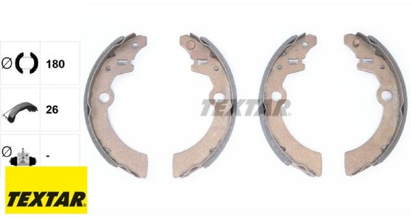 Textar 91058500 Bremsbackensatz 4 Bremsbacken Trommelbremse FüR Suzuki-image