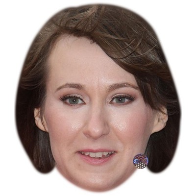 Bryony Hannah Promi Maske, flaches Kartengesicht, Kostüm Maske