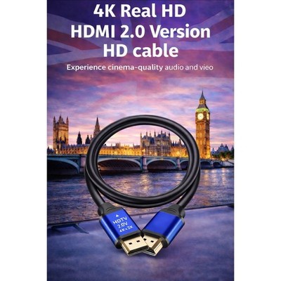 4K HDMI 2.0 Cable Ultra HD 60Hz Gold Plated Lead PS4 Xbox TV Projector