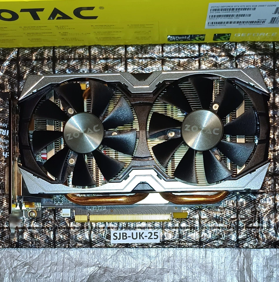 ZOTAC NVIDIA GeForce GTX 1070 8GB  Mini - Boxed - Complete (ZT-P10700G-10M) - Image 3 of 4
