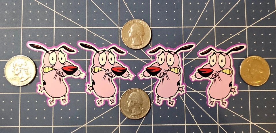 COURAGE THE COWARDLY DOG STICKER SET