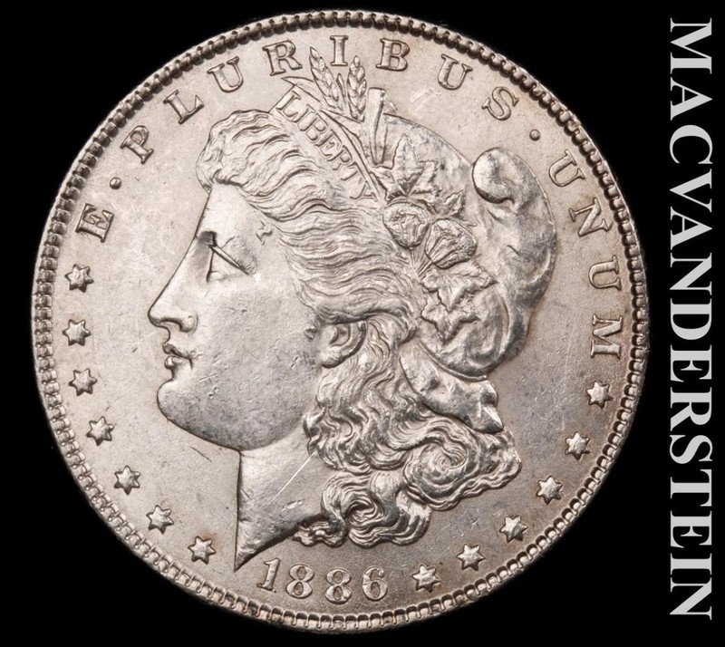 1886 Morgan Dollar- Silver- Scarce High Grade Luster- No Reserve #L9398