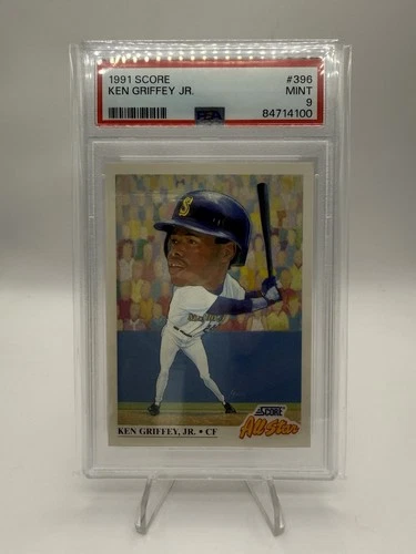 1991 Score Ken Griffey Jr #396 PSA Mint 9 - Big Head