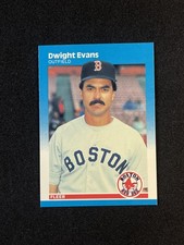 1987 Fleer Glossy #34 Dwight Evans Baseball Card
