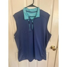 Vineyard Vines Blue Golf Vest Performance Size Large