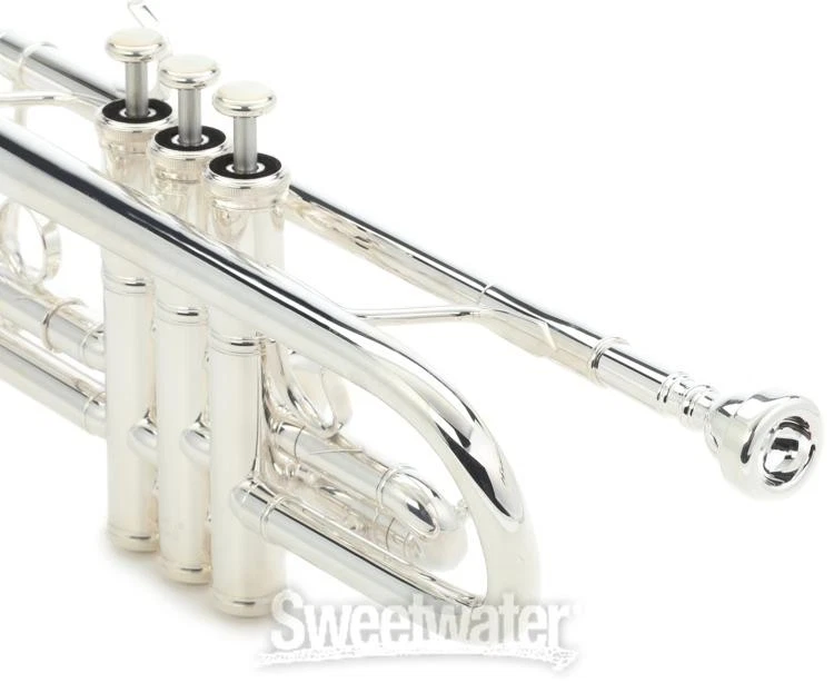 Trompeta Yamaha YTR-8445 II Xeno Professional C - Plateada con Latón Dorado Foto 3 de 4