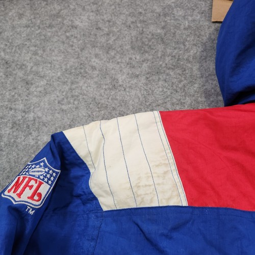 VTG 90s New York Giants Starter NFL Pro Line Mens L Large Puffer Pullover Jacket - Picture 20 of 21