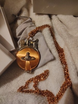 Vivienne Westwood Orange ORB Lighter Necklace Chain Japan Vivienne Westwood Orange ORB Lighter Necklace Chain Japan