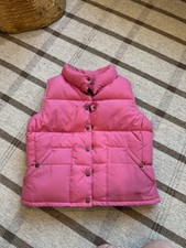 Vintage Polo Jeans Ralph Lauren Goose Down Vest Pink Blue Women  s Large Reverse