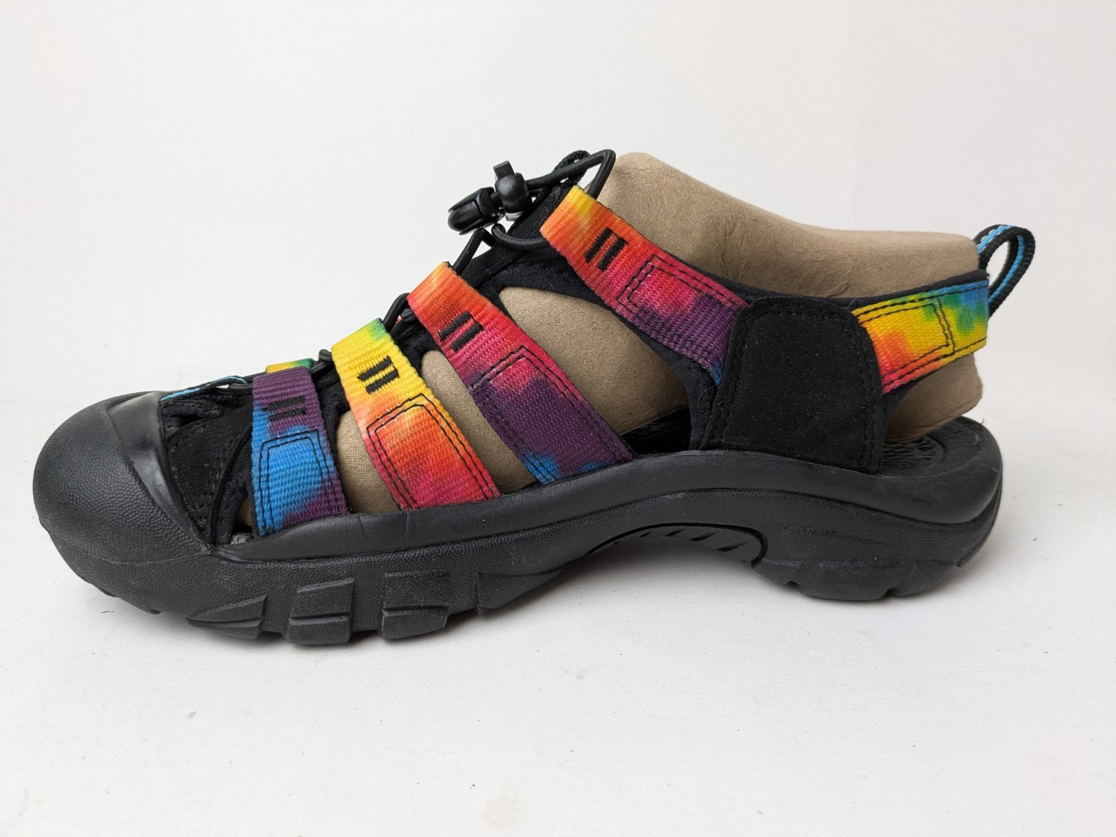 Sandali KEEN Newport H2 donna taglia 9 arcobaleno tie dye scarpe acqua con cinturino