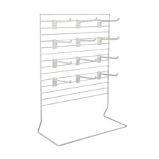 12-Peg White Wire Countertop Rack - 12"W x 15"H