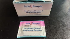 50 Safe N Simple SNS00550 Peri-Stoma Cleanser & Adhesive Remover Wipes No Sting