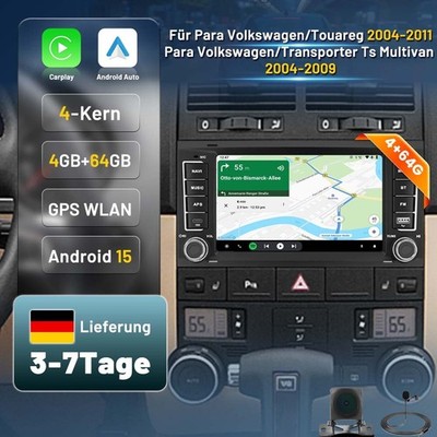 Für VW Touareg 2003-2009 Android 15 Autoradio Carplay GPS Navi WIFI 4G+64G KAM