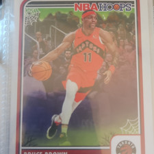 Panini 2023-24 NBA Hoops Premium Stock Bruce Brown Toronto Raptors #202 Base Set