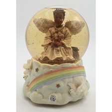 Signed Keisha The Mud Pie Angel Water Globe | Please Read
