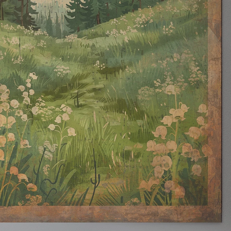 Arte de pared vintage de lirio del valle, decoración de flores de nacimiento MAYO, impresión floral de lirios Foto 2 de 4