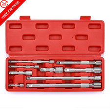 MIXPOWER 9-Piece Extension Bar Set, 1/4", 3/8" and 1/2" Drive Socket One Size