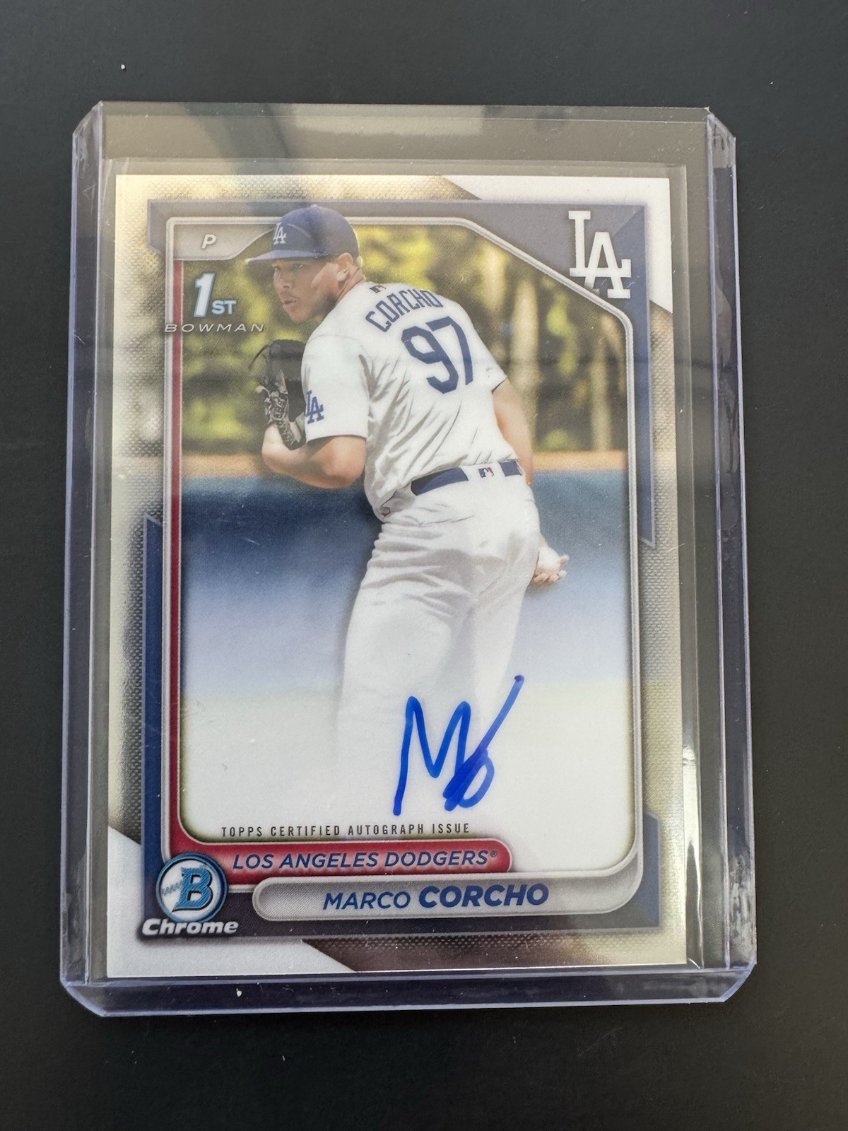 2024 Bowman Chrome MARCO CORCHO 1st Prospect AUTO DODGERS