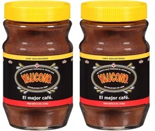 Yaucono Instant Coffee, Medium Roast Arabica, Glass Jar, 8 Ounce (Pack of 2)