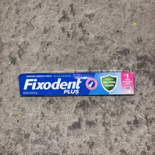 Fixodent Plus  Antibacterial Denture Adhesive Cream 2oz 1 Pack