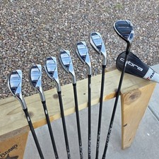 Cobra T-Rail Hybrid-Iron set 4H-PW, Men's Regular Graphite Right-Handed 2023