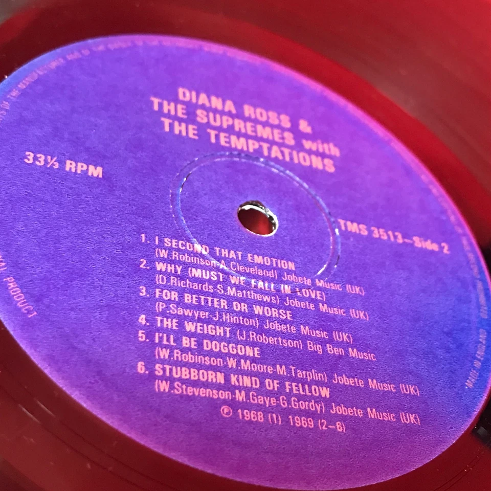 Diana Ross & The Supremes With The Temptations 1982 UK vinyl LP Pickwick - Image 3 of 4