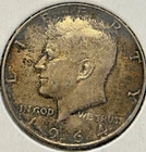 1964 D Kennedy Silver Half Dollar - Nicely Toned