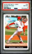 Shohei Ohtani 2018 Leaf National Convention Rookie #02 PSA 8 RC