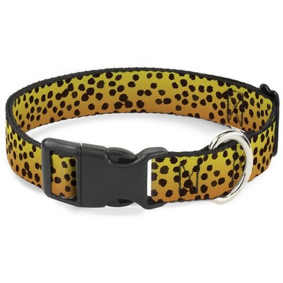 Plastic Clip Collar Cheetah WIDE-Small 13-17'' (US IMPORT)