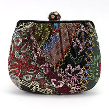 Judith Leiber Patchwork Swarovski Crystal Clu...