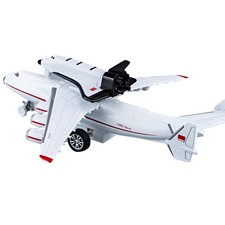 1/400 Soviet An-225 Mriya Plane w/ Buran Orbiter Model Sound Light Pull Back/