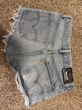 Vintage Orange Tag Levi s Women s Cut Off Shorts. Black Double Horse 34x34