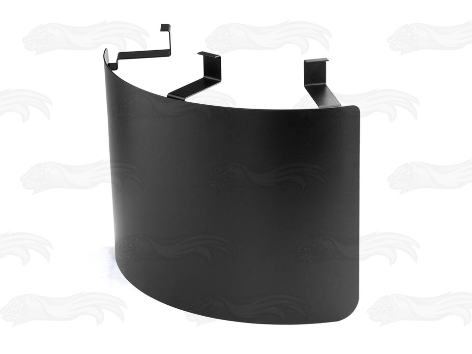 2.5"-4" BLACK Stainless Steel Universal Air Intake Cone Filter Heat Shield Cover - Image 3 of 4