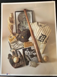 1993 Ty Cobb The Georgia Peach 11"x14"  NO. 8 MLB Poster Print New, Sealed