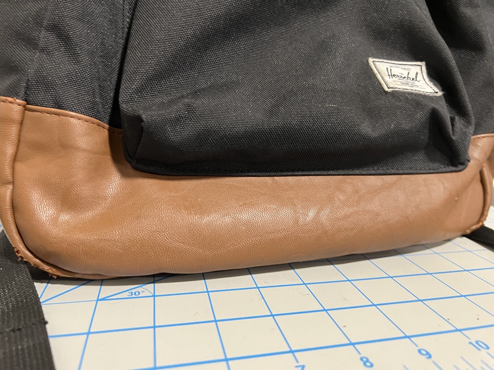 Herschel Heritage Backpack Black Saddle Brown Synthet… Gem