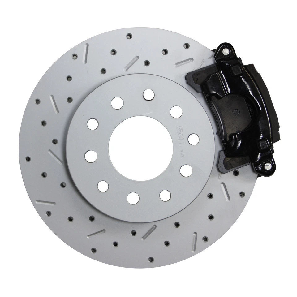 1982-92 Camaro & Firebird Rear Disc Brake Conversion Kit Drilled Rtr Blk Clpr - Image 2 of 4