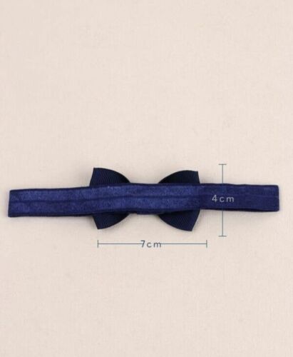 5pcs Set Baby Girl Bow Decor Hair Band Headband Multicoloured Pink Red Blue Gift - Picture 5 of 5