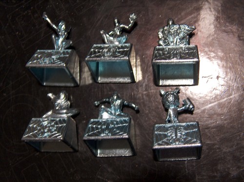 Marvel Monopoly Tokens Spider Man Characters Replacement 6 metal Pieces