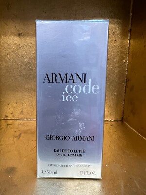 ARMANI CODE ICE 1.7 OZ EDT SPRAY NEW IN BOX DISCONTINUED
