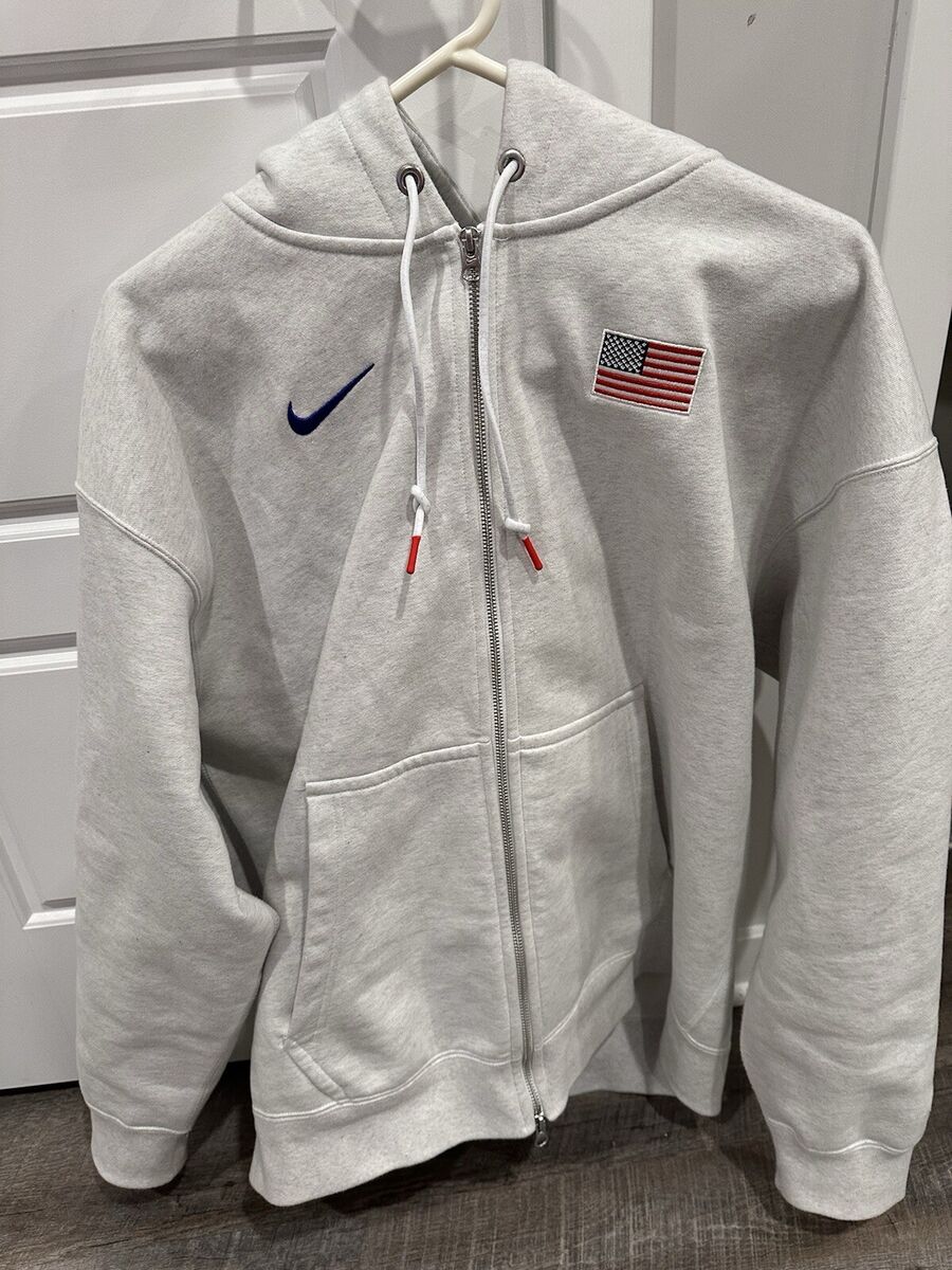 【NIKE】USA Solo Swoosh Men's Nike Full-Zip Hoodie Nike Solo Swoosh Men's Full-Zip Hoodie (US, Alpha, Small
