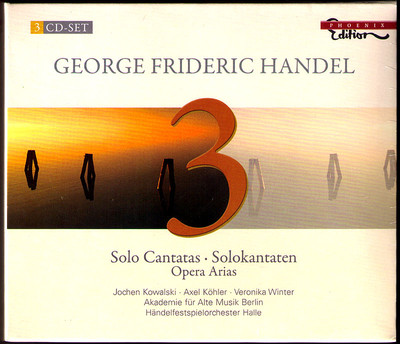 HANDEL Italian Solo Cantatas d'Amore 3CD Jochen KOWALSKI Axel KÖHLER Opera Arias