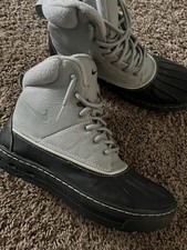 Size 8 - Nike ACG Woodside Black Matte Silver Sneakers