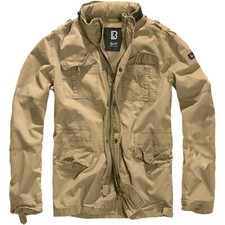 Brandit Britannia Cadetto Militare Field Jacket Uomo Parka Viaggio Caldo Cotone