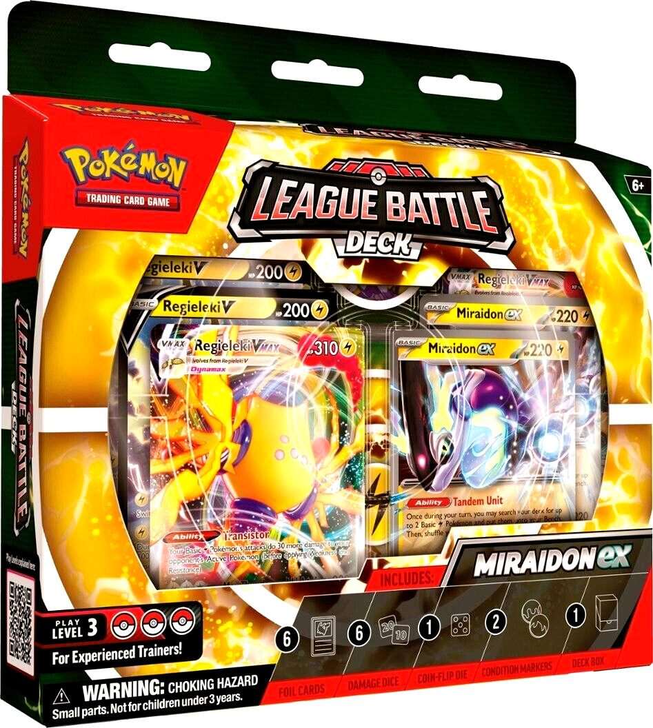 Pokemon Miraidon ex League Battle Deck Box Sealed New